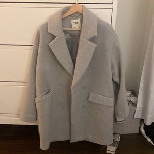 Abercrombie Oversized Wool Blend Coat